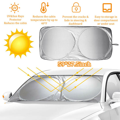 Foldable Windshield Sun Shade Shield